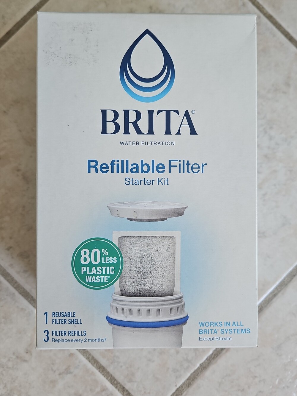 NIB Brita Refillable Filter Starter Kit